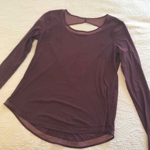 Lululemon long sleeve open back shirt